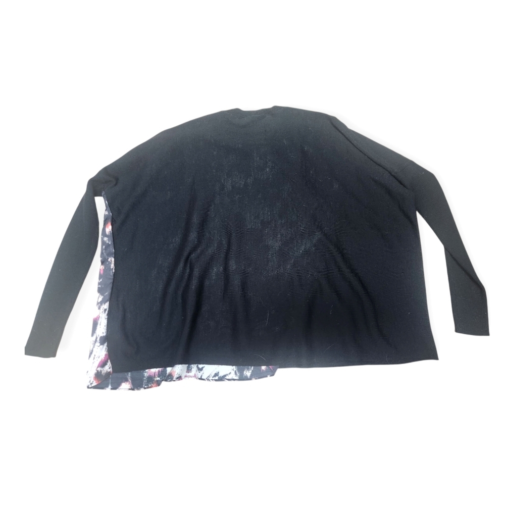 Allsaints Sweater Black Merino Wool Knit Koko Wing Butterfly Oversized Relax XS - Picture 6 of 9
